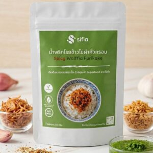 น้ำพริกโรยข้าวคั่วกรอบ สูตรไข่ผำ Spicy Wolffia Furikake จาก sifia 30กรัม